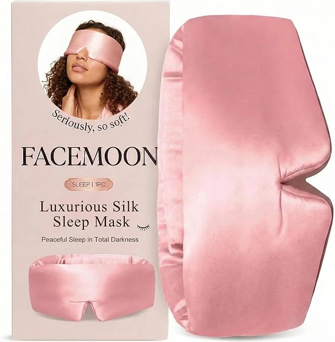 Contemporary Silk Sleep Mask for Side Sleepers Eye Mask for Sleeping Women Men Dependable