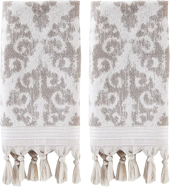 Unique SKL Home Mirage Fringe Turkish Cotton Hand Towel 16x26 in Consistent