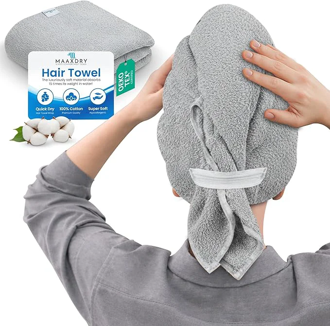 Lightweight Cotton Large Hair Towel Wrap Reliable