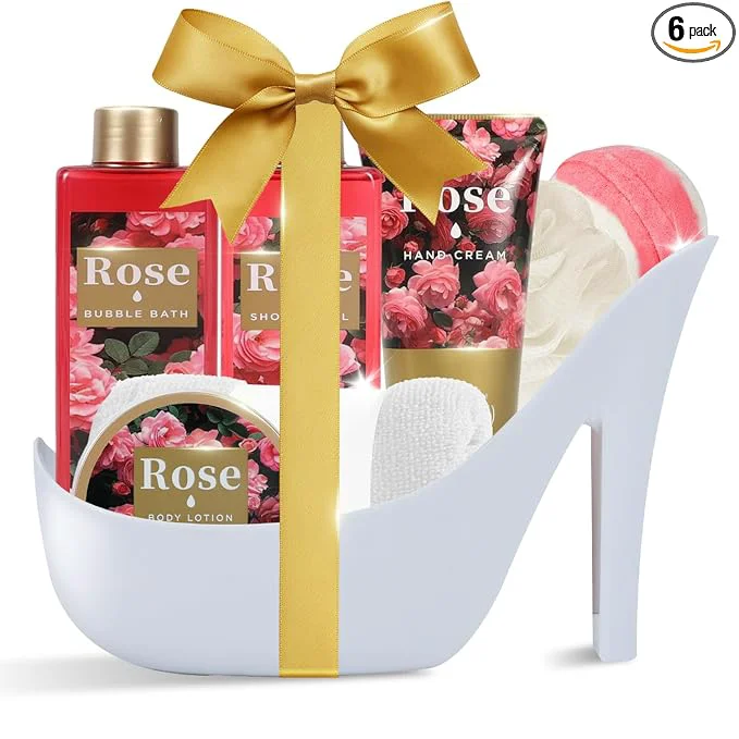 Quality Spa Luxetique Gifts for Women High Heel Gift Set for Women 8pcs Bath Sets Professional