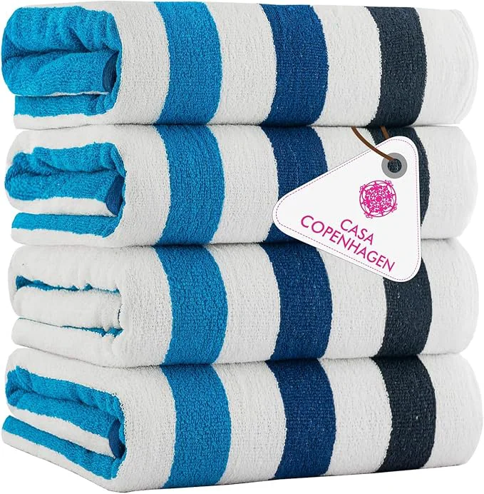 Crafted CASA COPENHAGEN Monaco Beach Towels Designed in Denmark Rough and Tough Sophisticated