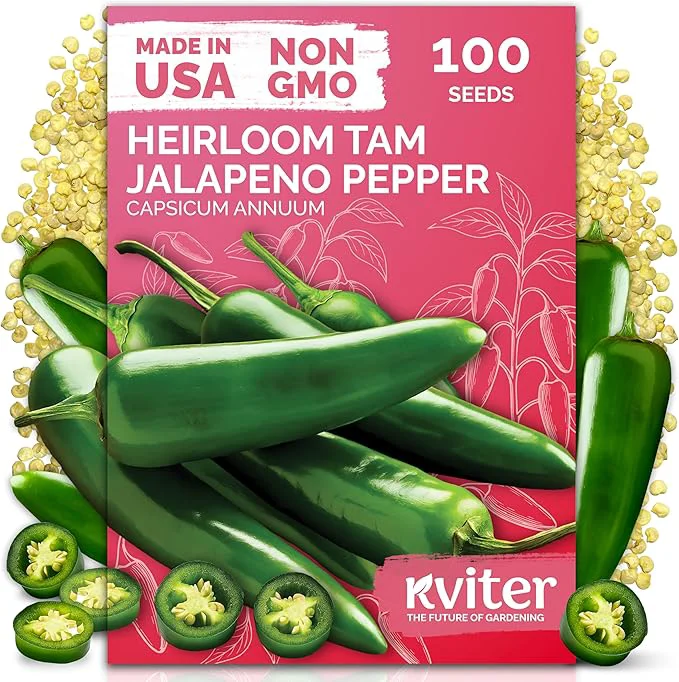 Organic KVITER 100 Tam Jalapeno Pepper Seeds Consistent