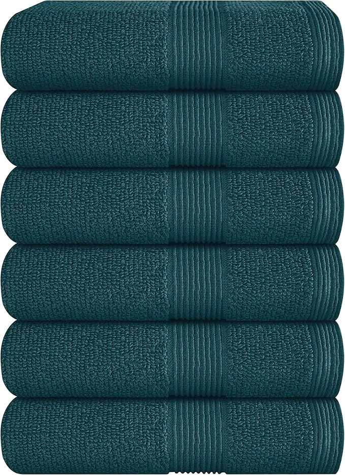 Fast Belizzi Home Ultra Soft 6-Piece Hand Towel Set 16x28- Ringspun Cotton Original Design