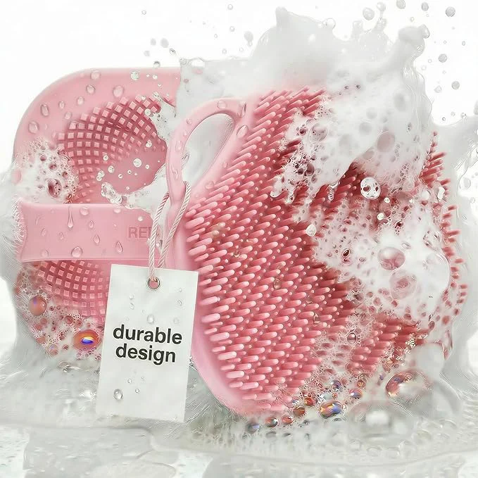 Solid Silicone Body Scrubber for Shower Reliable