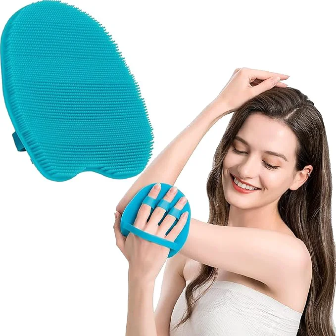 Selected 1 Pack Pure Silicone Food-Grade Body Brush Shower Cleansing Scrubber Gentle Original Design