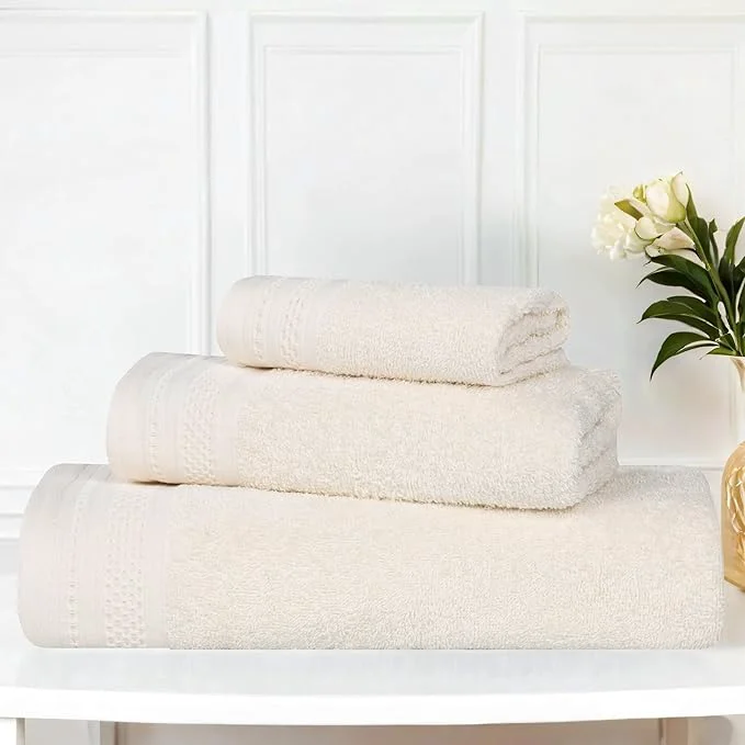 Long-Lasting Superior Honeycomb Cotton Medium Weight Towels Clean