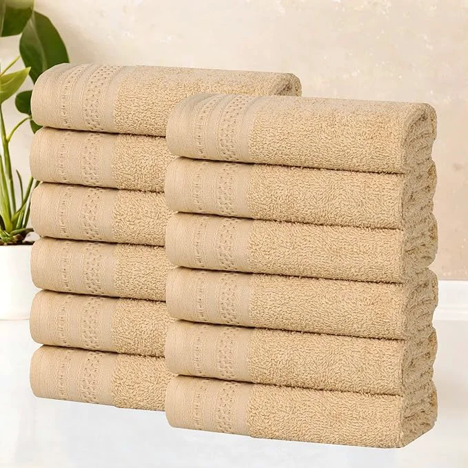 Premium Superior Honeycomb Cotton Medium Weight Towels Optimized