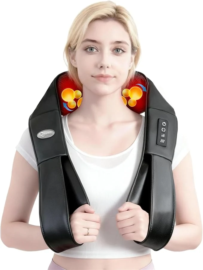 Solid cotsoco Neck Massager Shiatsu Shoulder and Back Neck Massager Stylish