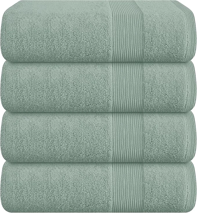 Fine Crafted Belizzi Home 4 Pack Bath Towel Set 27x54 Ring Spun Cotton Ultra Soft Carefully Designed