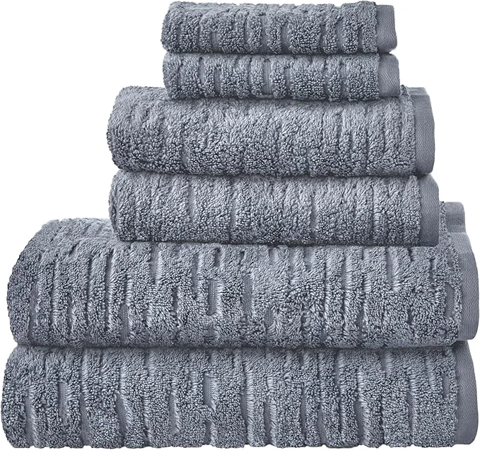 Reliable SKL Home CloudSoft Cotton Luxury 6-Piece Towel Set 600 GSM Ultra Plush Enhanced