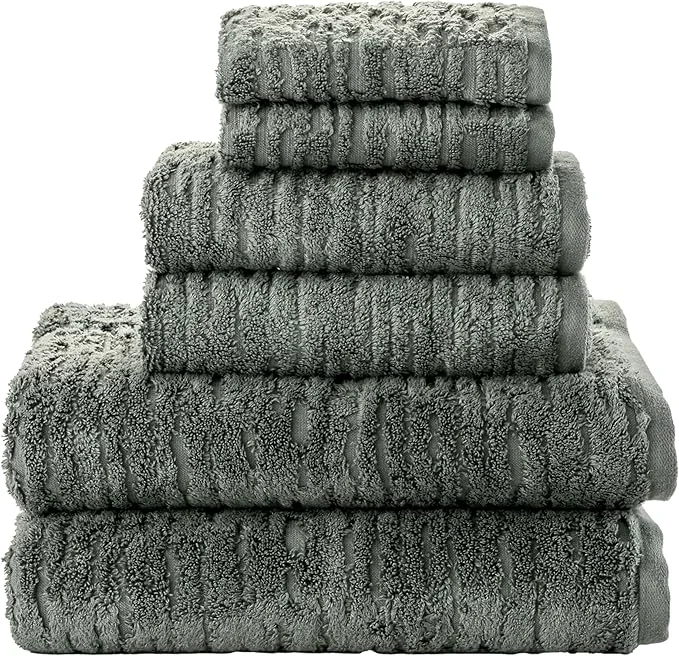 Proven SKL Home CloudSoft Cotton Luxury 6-Piece Towel Set 600 GSM Ultra Plush Crafted