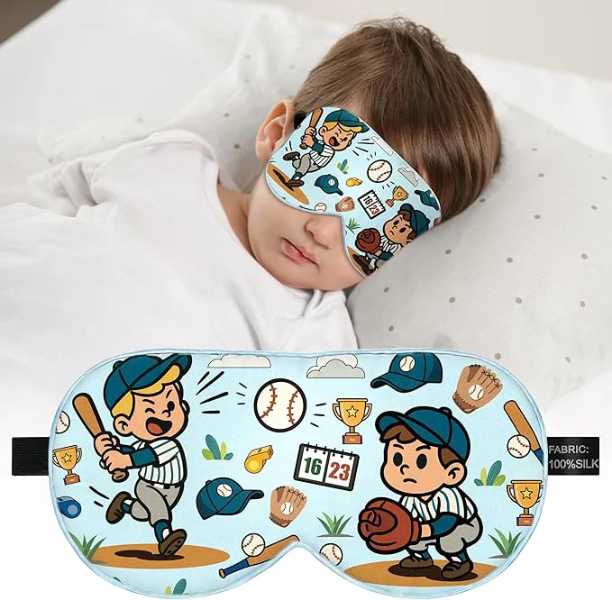 Detailed Kids Sleep Mask – Mulberry Silk Eye Mask Artisan