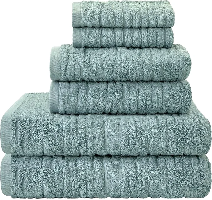 Comfortable SKL Home CloudSoft Cotton Luxury 6-Piece Towel Set 600 GSM Ultra Plush Trusted