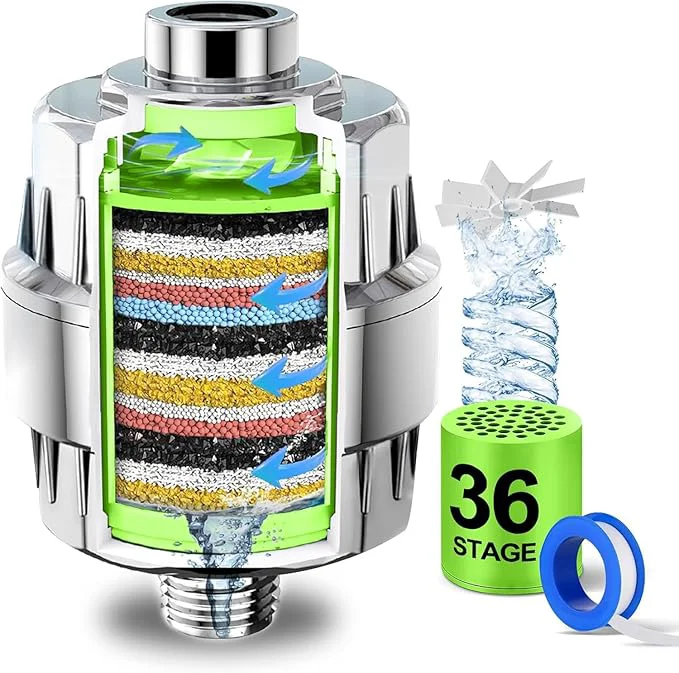 Prestigious Shower Water Filter 36-Stage High Output Filtered Shower Head Shower Head Optimized