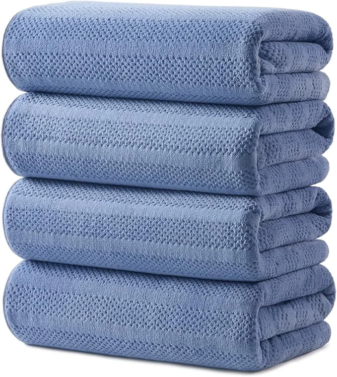 Quality ecolook 4 Pack Microfiber Bath Towels 31 x 63 inches Extra Large Bath Towel Set Secure