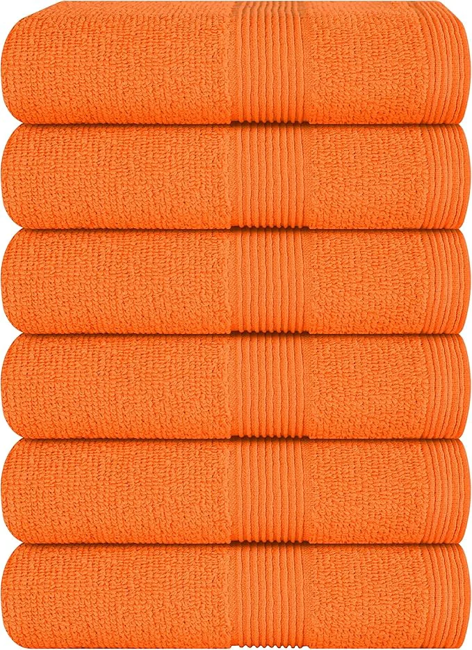 Authentic Belizzi Home Ultra Soft 6-Piece Hand Towel Set 16x28- Ringspun Cotton Selected