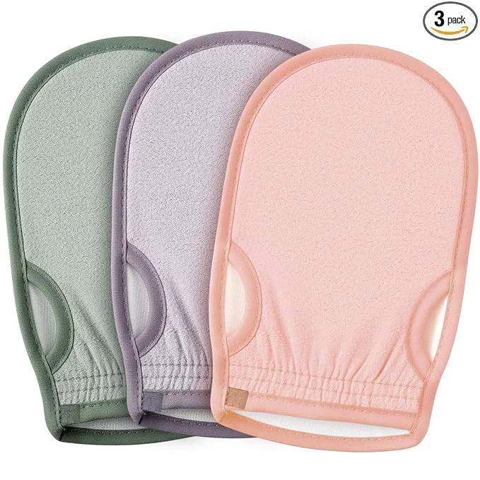 Fashionable Gilprop 3 Pcs Korean Exfoliating Gloves Sophisticated