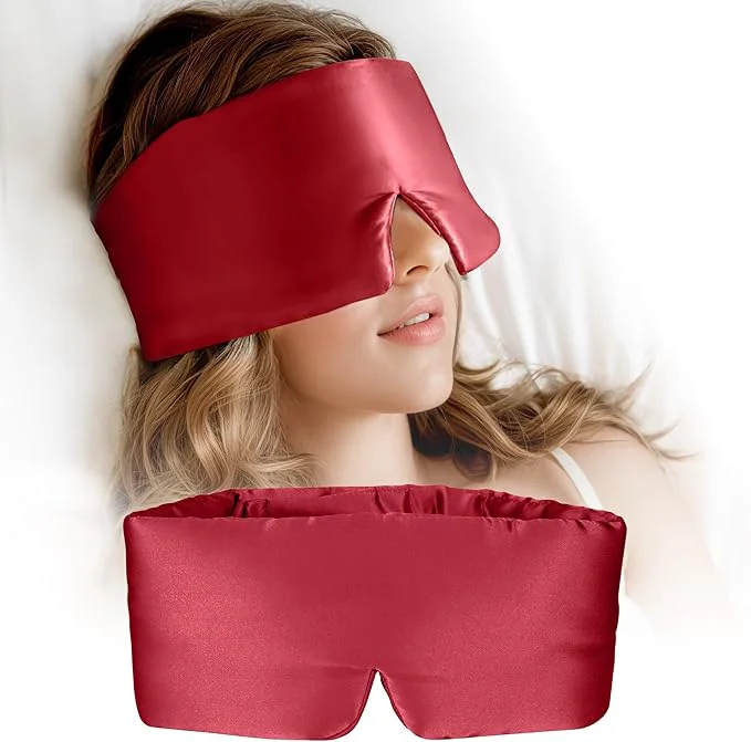 Trusted Silk Sleep Mask for Women and Men Side Sleeper 22 Momme Pure Mulberry Silk Green