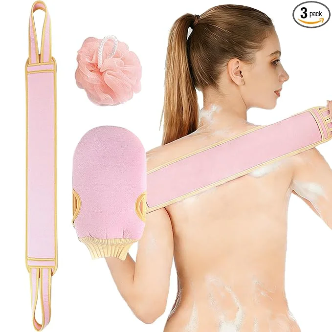 Official Exfoliating Glove and Back Scrubber Easy-to-Use