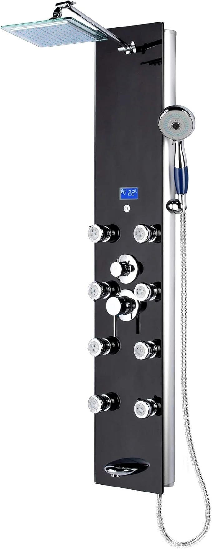 Next-Generation Blue Ocean 52 Aluminum SPA392B Shower Panel Tower System Modern