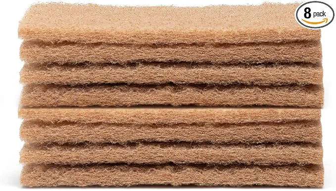 Fashionable Full Circle Neat Nut Walnut Scour Pads – Pack of 8 – Powerful Non-Scratch World-Class
