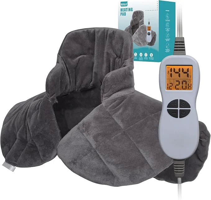 Effective Ruqiji 19 x 24 Weighted Neck Shoulder Heating Pad 2.5lbs Consistent
