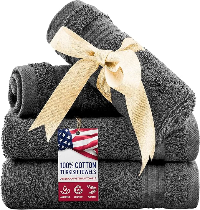 Sustainable American Veteran Towel Cotton Turkish Washcloths Lightweight