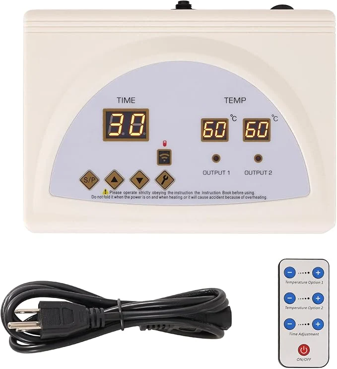 Secure Infrared Sauna Blanket Controller Digital Heat 2 Zone Sauna World-Class