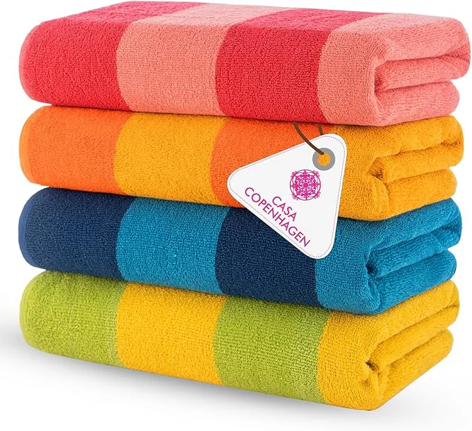Outstanding CASA COPENHAGEN Malibu Beach Towels Designed in Denmark Rough and Tough Fine