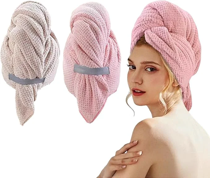 Healthy 2 PCS Extra Large Hair Towel Wrap Stylish