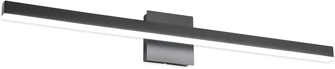 High-End Joossnwell 35.4 inch Black Vanity Light Fixtures Industrial Bathroom Lighting Pure