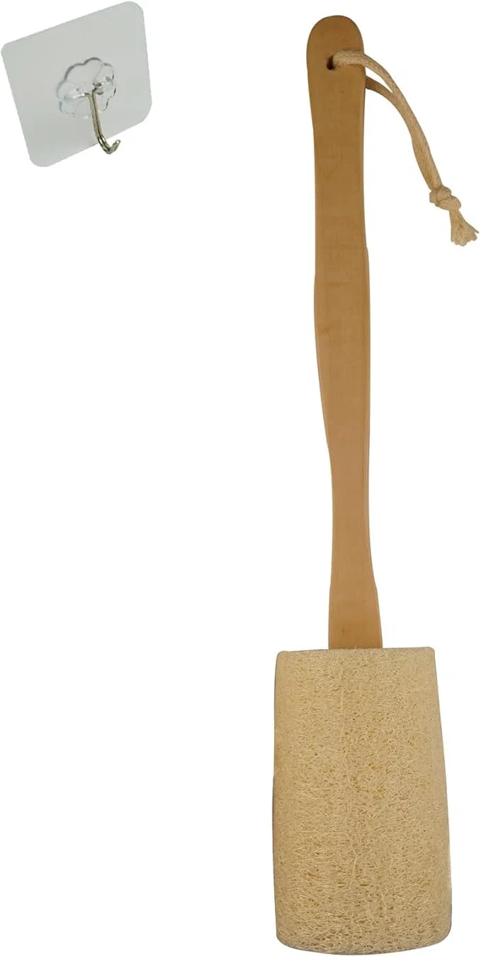 Fine Back Loofah Scrub Loofah Sponge Long Handle Loofah Shower Bath Brush On a Stick Organic