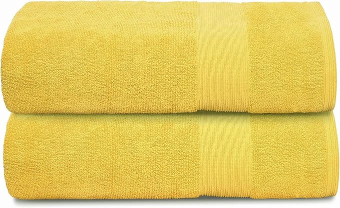 Classic Belizzi Home Premium Cotton Oversized 2 Pack Bath Sheet 35x70- Pure Cotton Prestigious