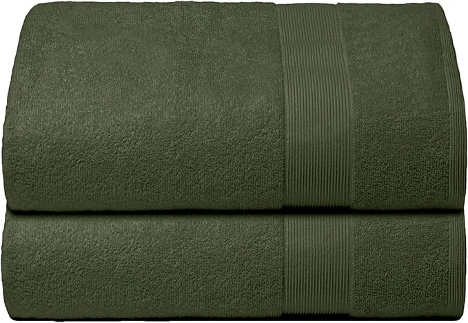 Functional Belizzi Home Premium Cotton Oversized 2 Pack Bath Sheet 35x70- Pure Cotton Fine Crafted