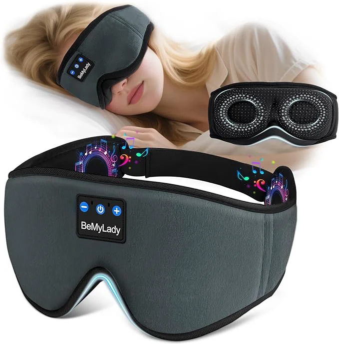 Safe Sleep mask Headphones Blackout 3D Zero Eye Pressure Bluetooth Sleep mask Fine