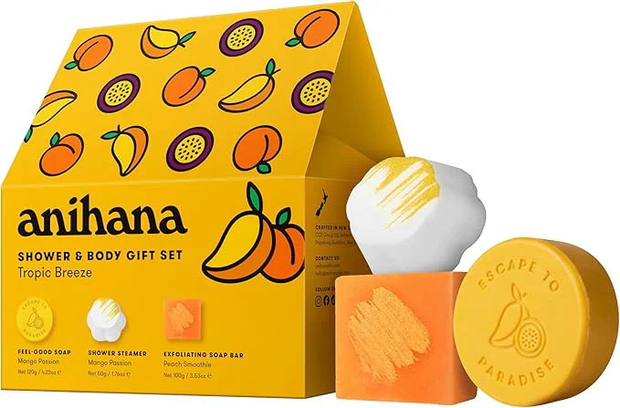 Modern ANIHANA Tropic Breeze Shower Body Gift Set Safe