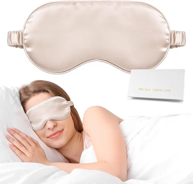First-Class Silk Sleep Mask Eye Mask for Sleep Women Men Mulberry Sleeping Mask Casual