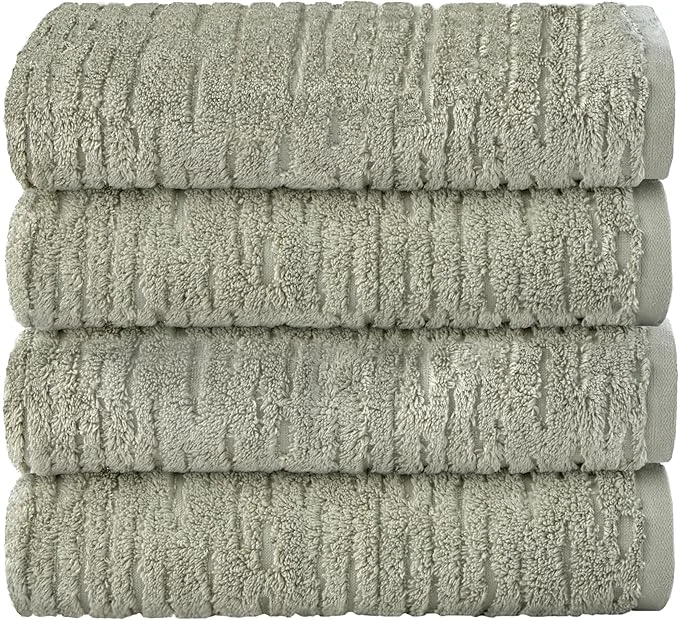 Smart SKL Home CloudSoft Cotton Luxury 4 Pc Bath Towel Set Responsible