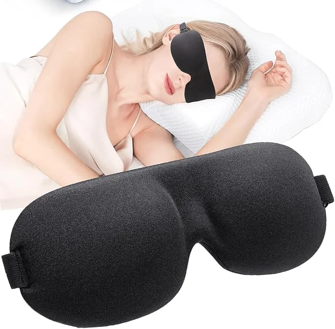 High-Performance Soft 3D Blackout Sleep Eye Mask 1 Pack Crafted