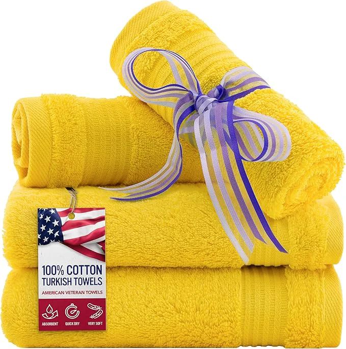 High-Performance American Veteran Towel Cotton Turkish Washcloths Detailed