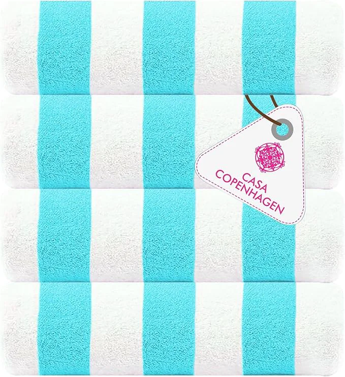 Refined CASA COPENHAGEN Cabana Beach Towel Designed in Denmark Rough and Tough Relaxed