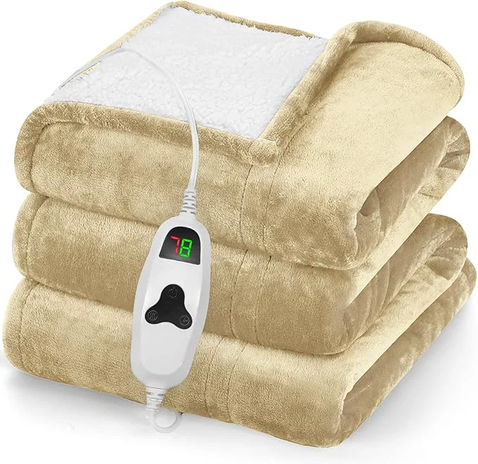 Elite greenoak Heated Blanket Electric Throw 50 X60 Heating Blanket Optimized
