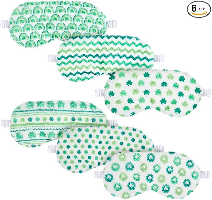 Detailed Cuffbow 6 Pack Plush Sleep Mask Set Cute Plush Eye Masks Excellent