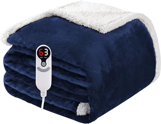 Original Electric Heated Blanket Full Size 72 x84 Soft Flannel Professional
