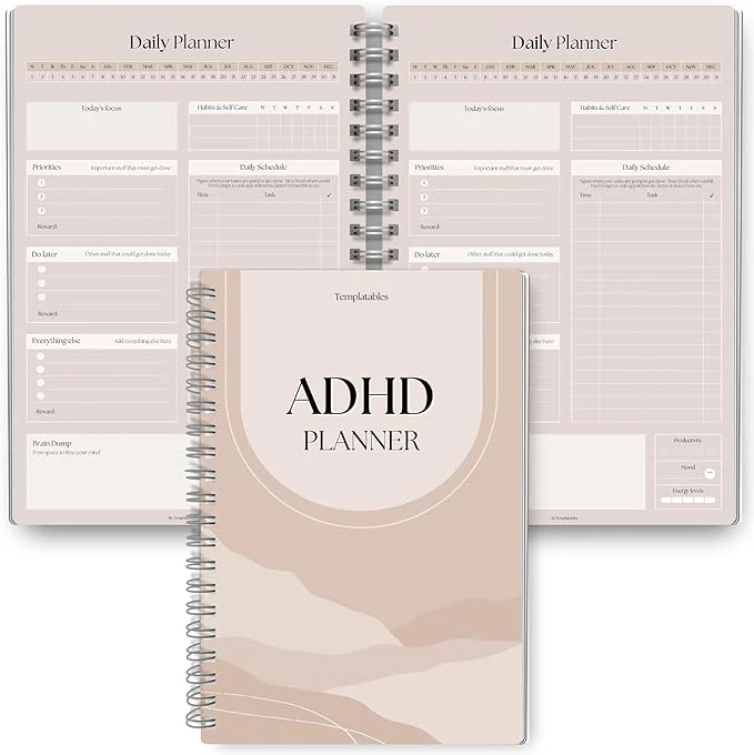 Certified ADHD Daily Planner for Neurodivergent Adults Outstanding