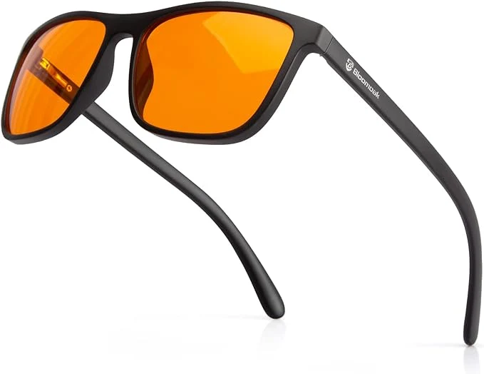 Reusable Bloomoak Red Lens Blue Green Light Blocking Glasses- Dual AR Coatings Official