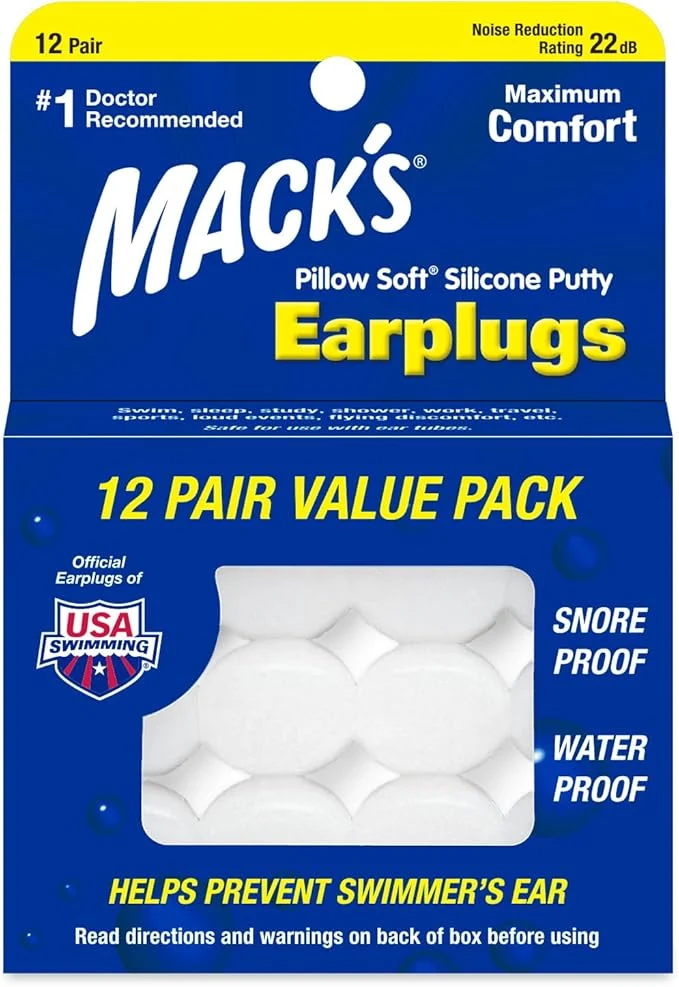 Exceptional Mack's Pillow Soft Silicone Earplugs 12 Pair – The Moldable Silicone Stylish