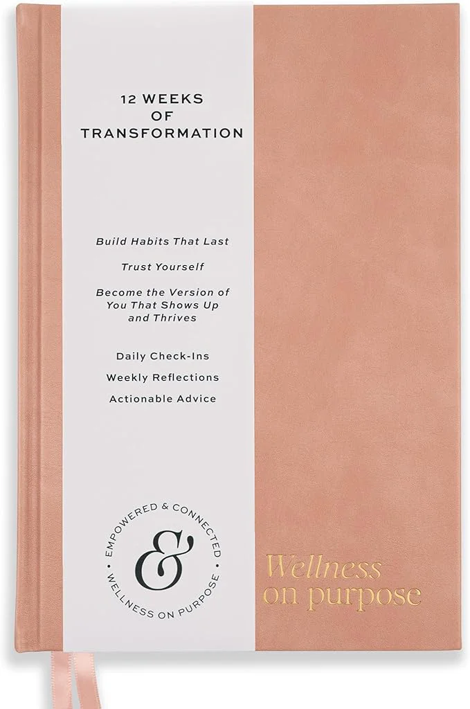 Convenient Paper Progress Wellness Journal – 12-Week Fitness Self Care Journal Premium Material