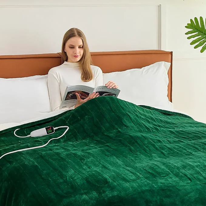 Refined BOMOVA Heated Electric Blanket Full Size Convenient