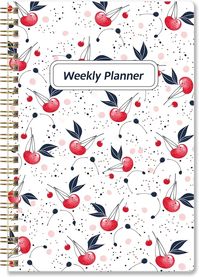 Green Undated Weekly Planner- Weekly Goals Notebook A5 To Do List Planner Habit Optimized